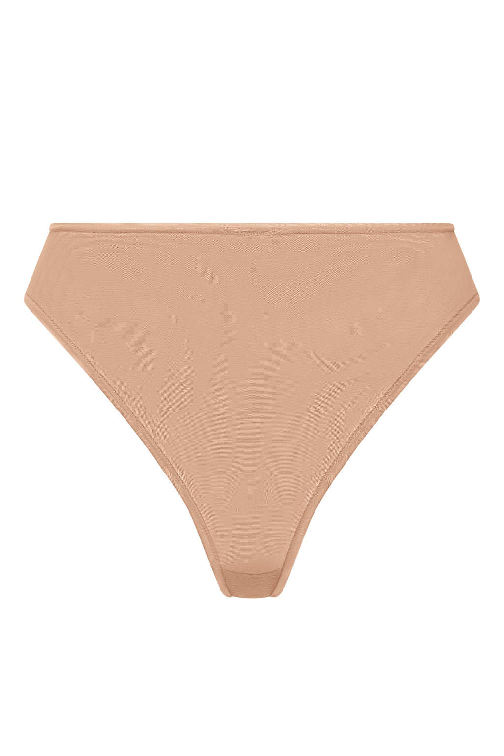 Soft Mesh Brief in Warm Peach