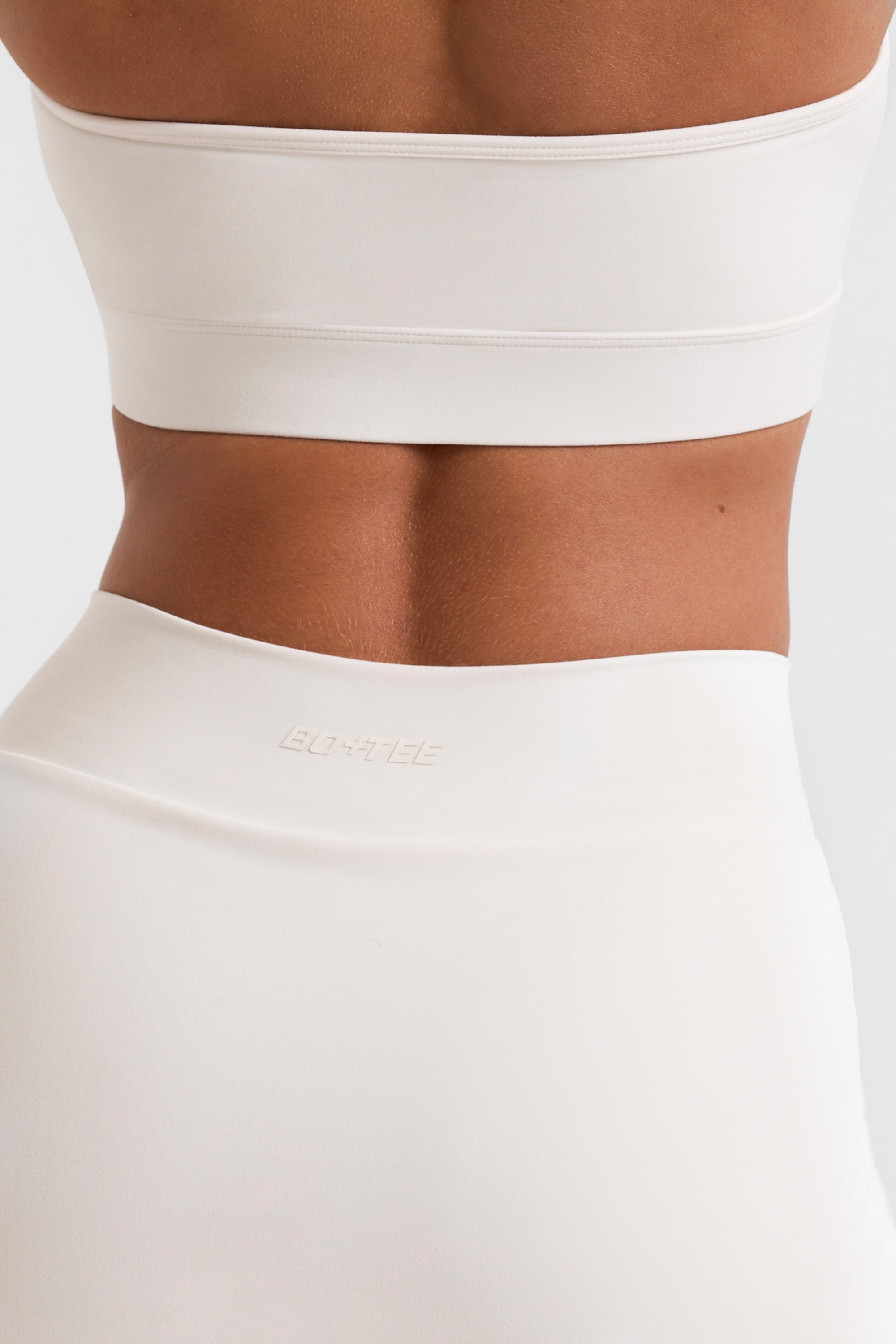 Crossover Mini Skort in White