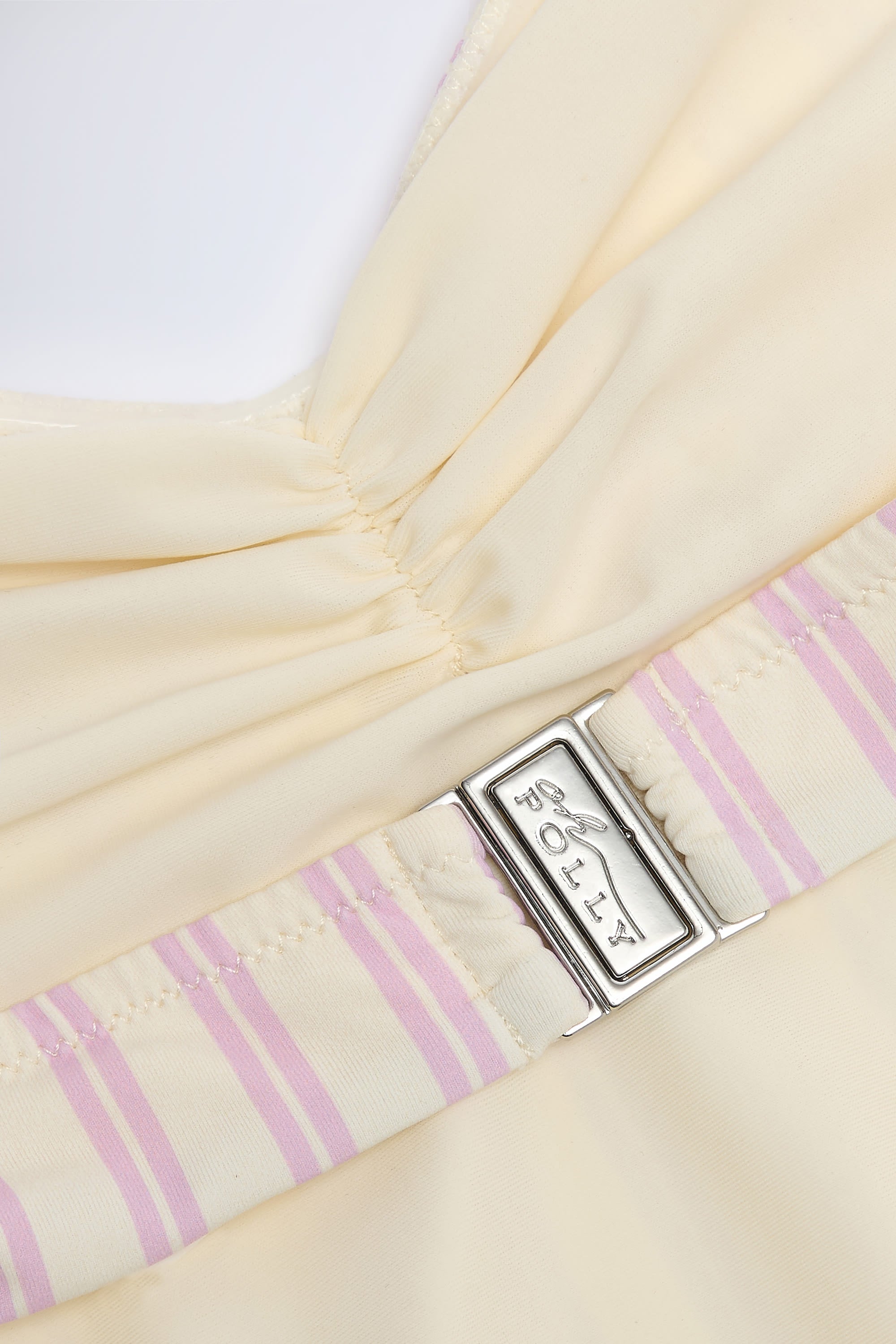 Cut-Out Halterneck Swimsuit in Mauve