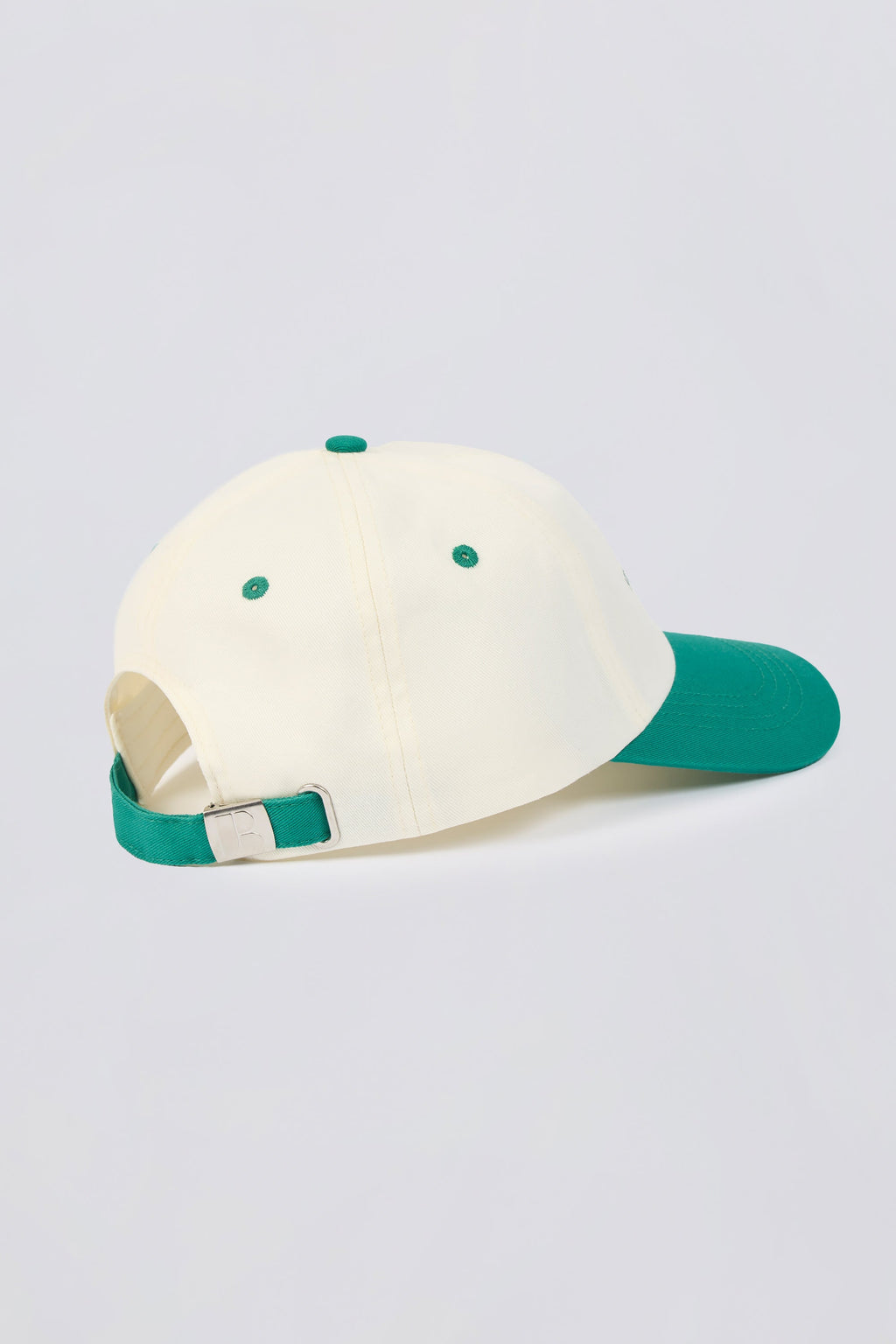 Baseball Cap in White Varsity Green