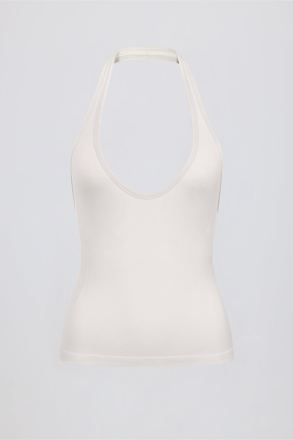 Define Luxe Halterneck Tank Top in White