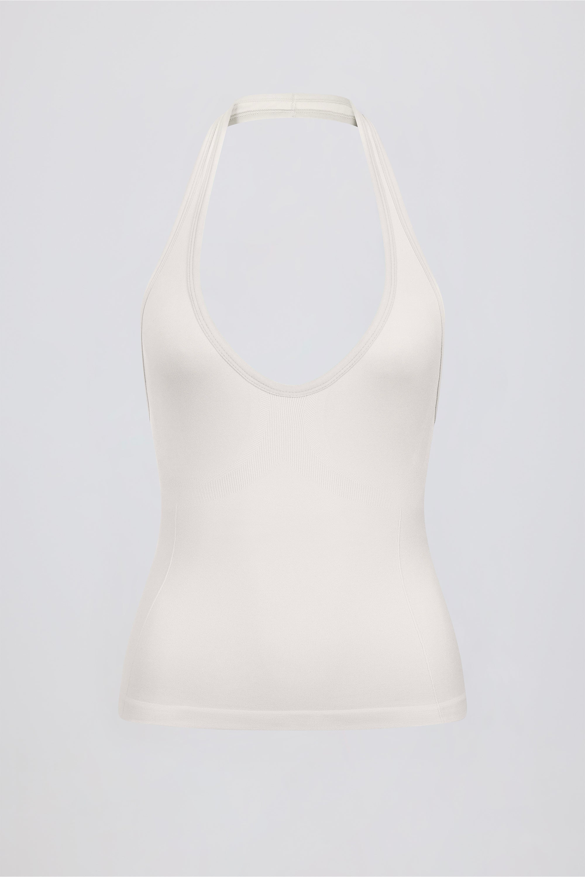Define Luxe Halterneck Tank Top in White
