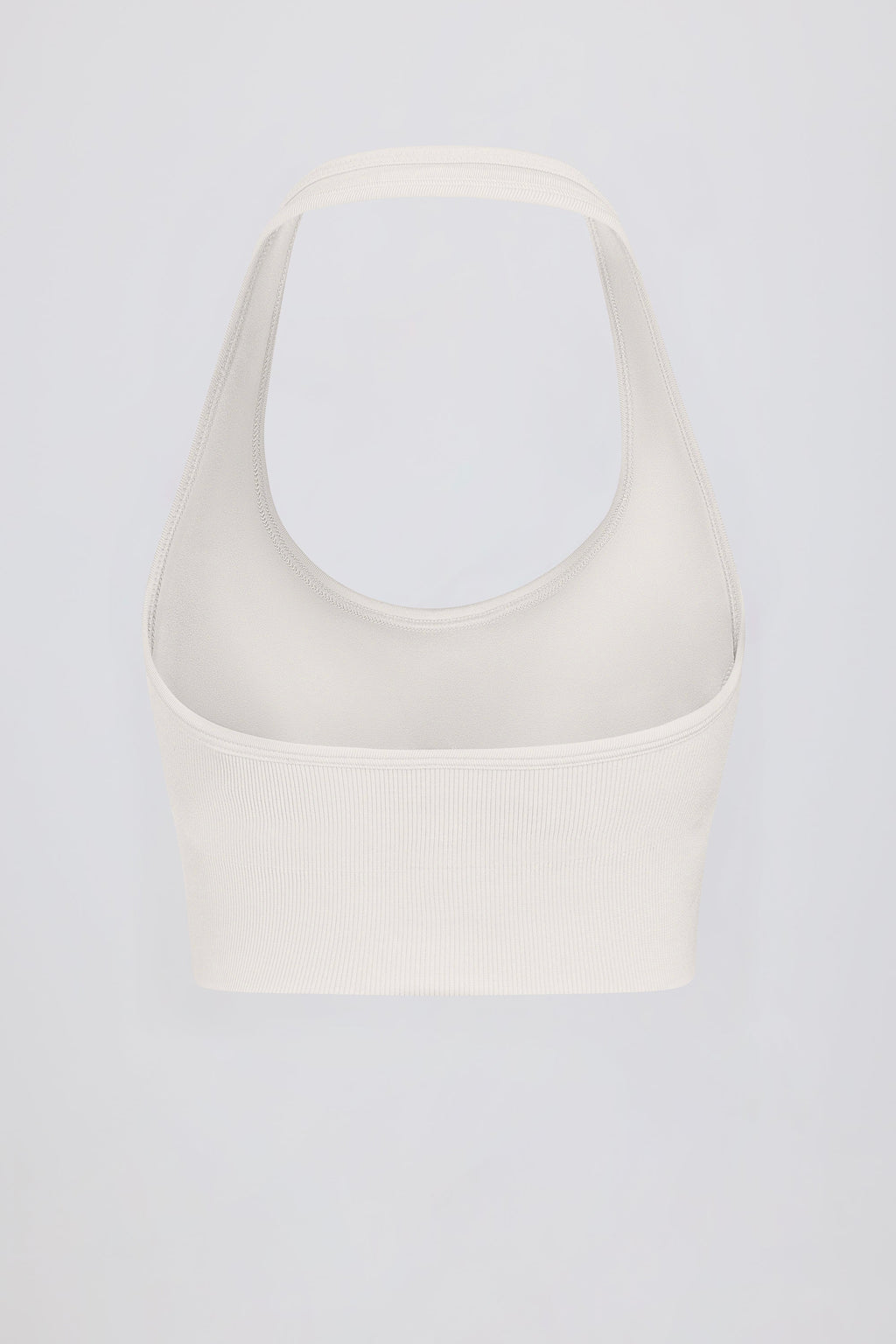 Define Luxe Halterneck Sports Bra in White