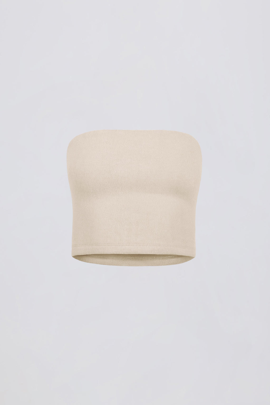 Brushed Jersey Bandeau Top in Ecru