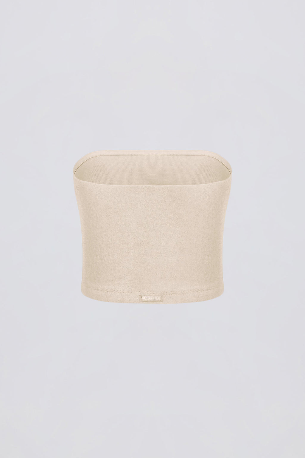 Brushed Jersey Bandeau Top in Ecru