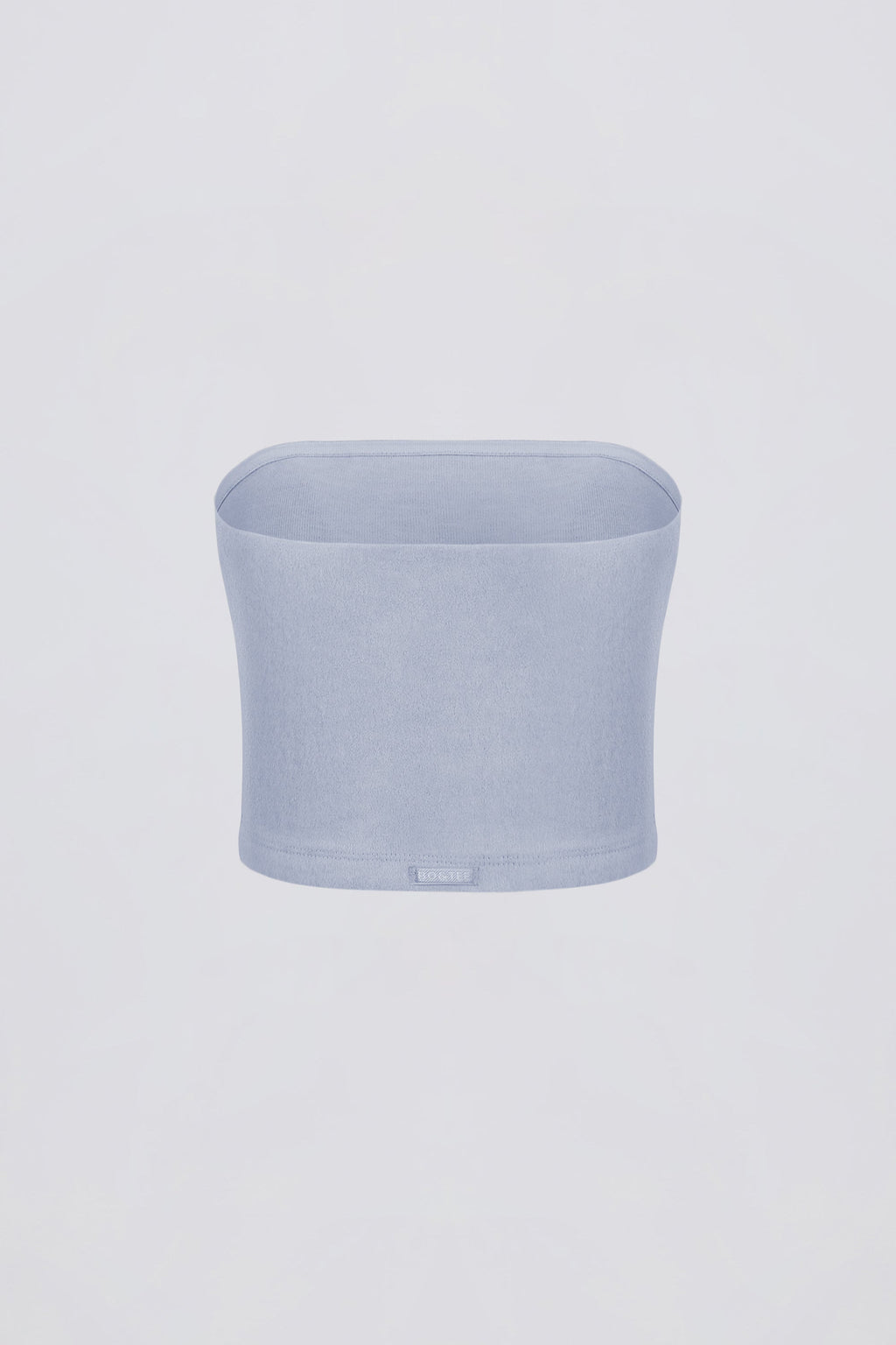 Brushed Jersey Bandeau Top in Soft Blue