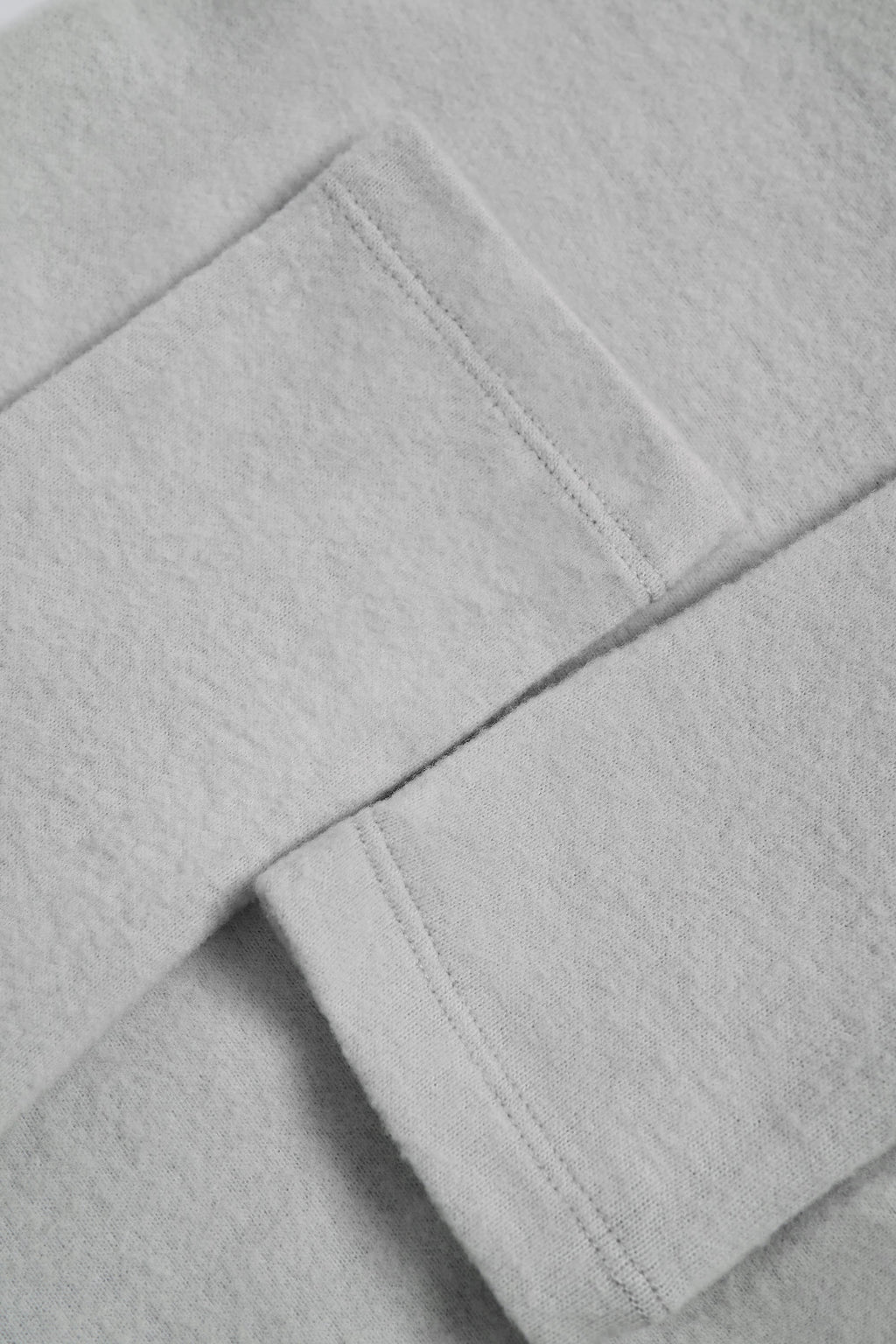 Brushed Jersey Wrap Crop Top in Fog Grey