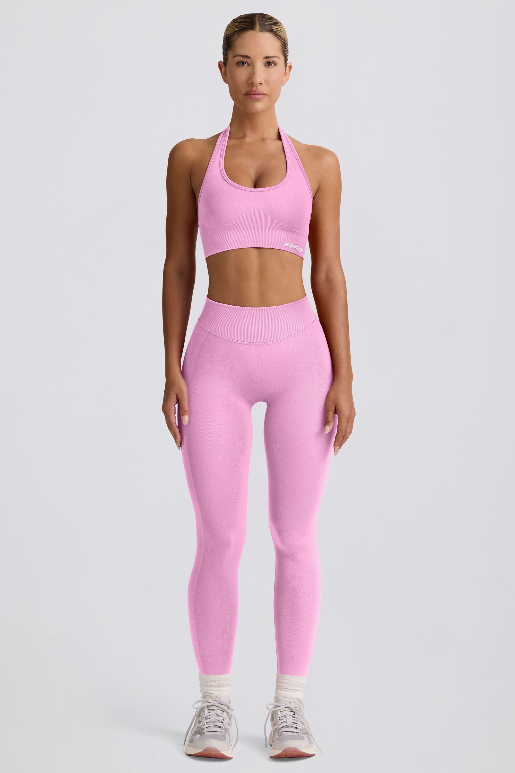 Define Luxe High-Waist Leggings in Bubblegum Pink