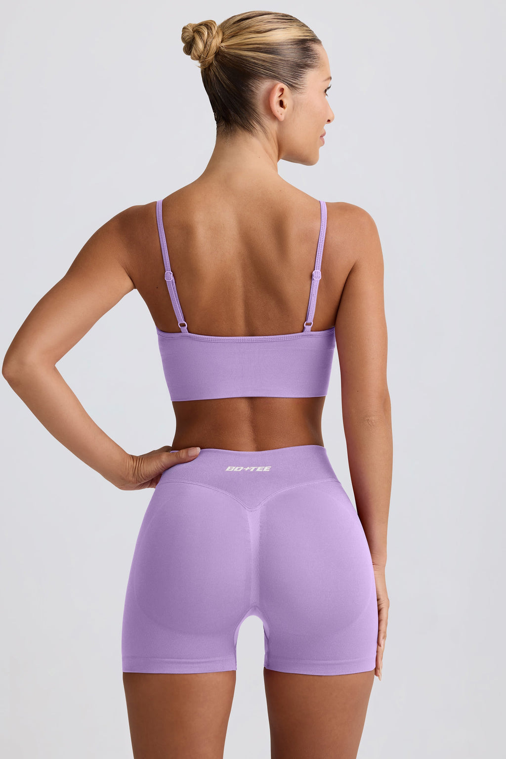 Define Luxe Mini Shorts in Lilac