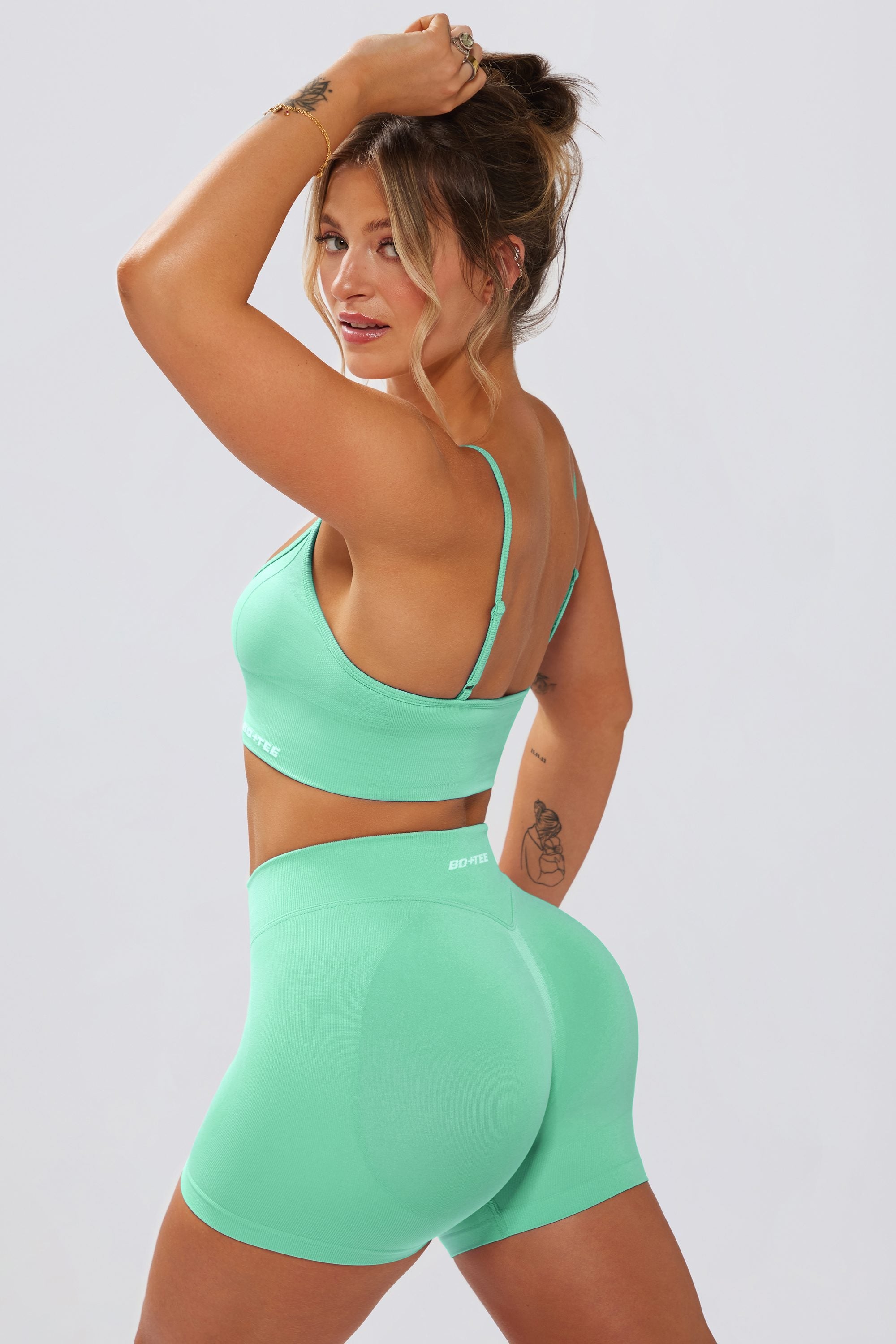 Define Luxe Mini Shorts in Mint