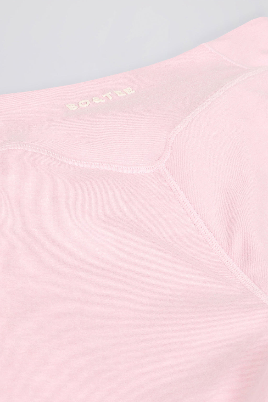 Brushed Jersey Ruched Mid-Rise Leggings in Pale Pink Marl