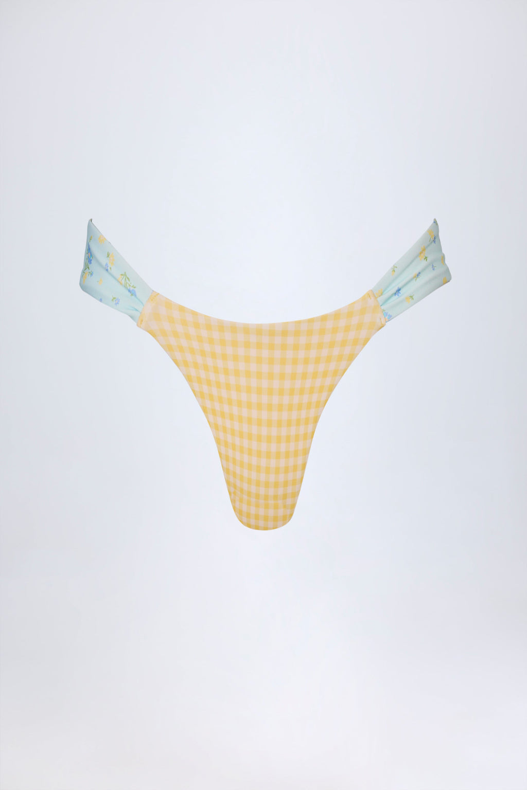 Cheeky Bikini Bottoms in Yellow Gingham