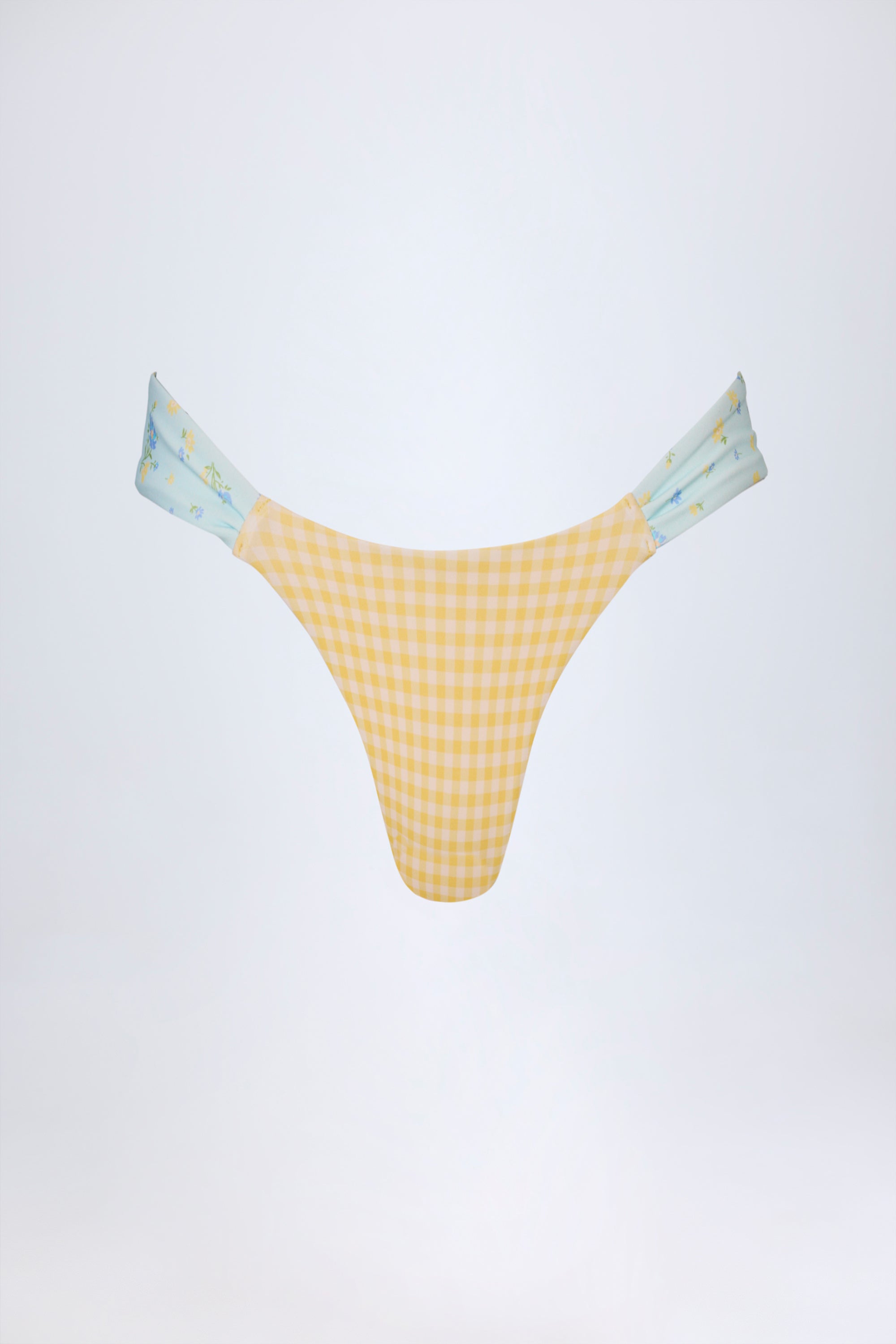 Cheeky Bikini Bottoms in Yellow Gingham