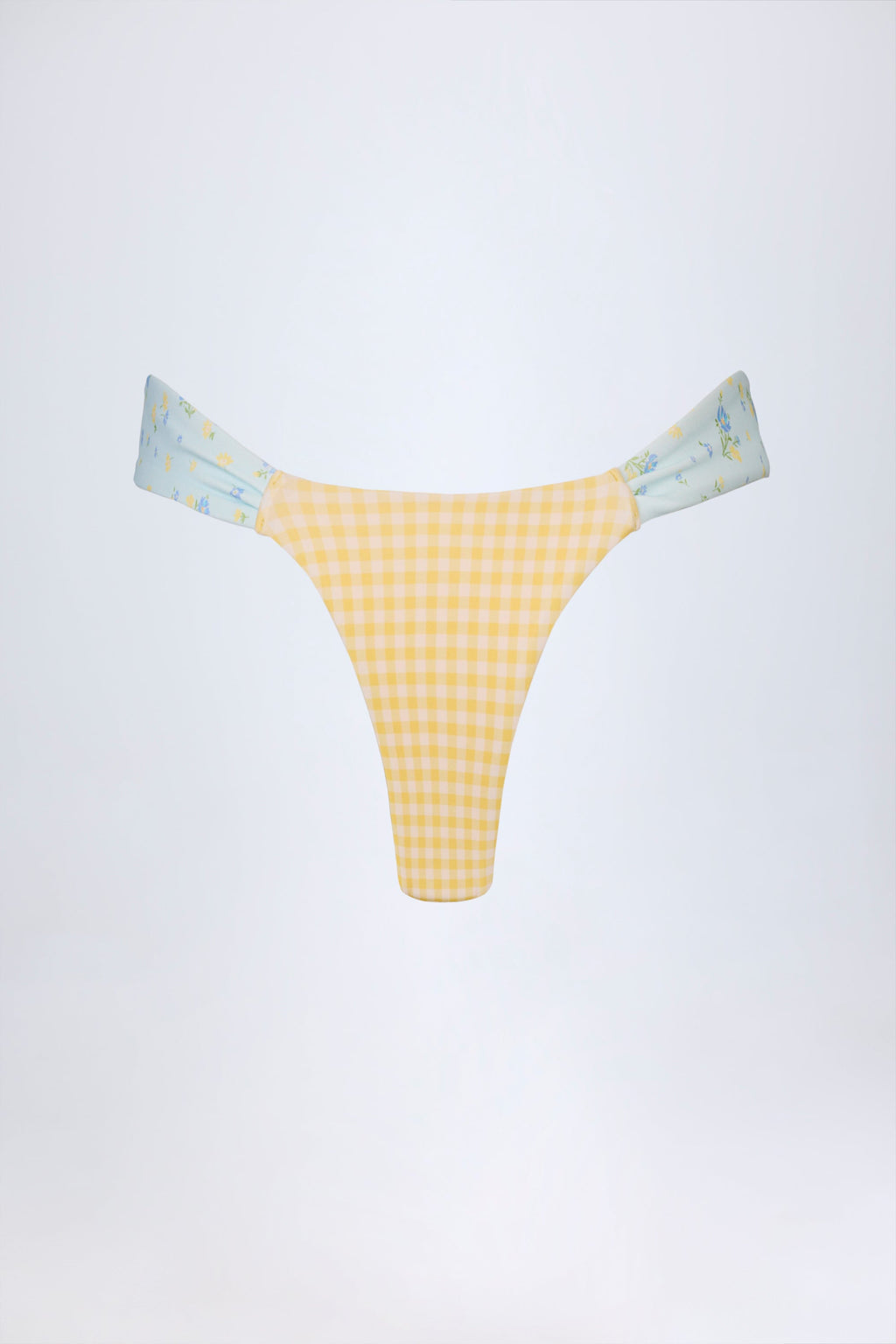 Cheeky Bikini Bottoms in Yellow Gingham